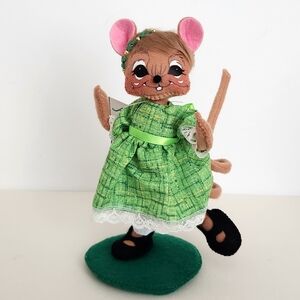 Annalee St Patricks 6" Girl Mouse Doll - New w/Tag - 160424